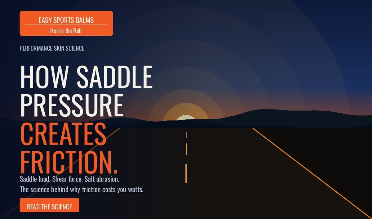 How Saddle Pressure Creates Cycling Friction